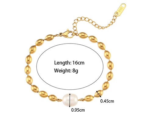 Pulsera Perla Minimalista