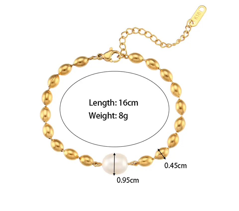 Pulsera Perla Minimalista 2