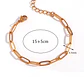Pulsera Eslabones Rectangulares - Miniatura 2