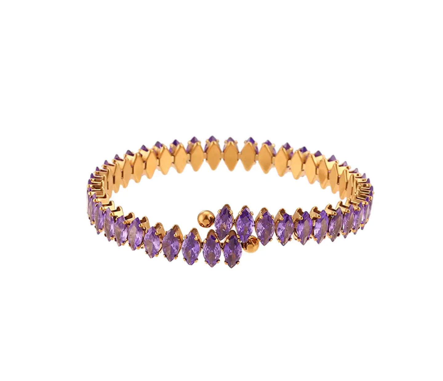 Pulsera Brazalete Rosé Zirconia 2