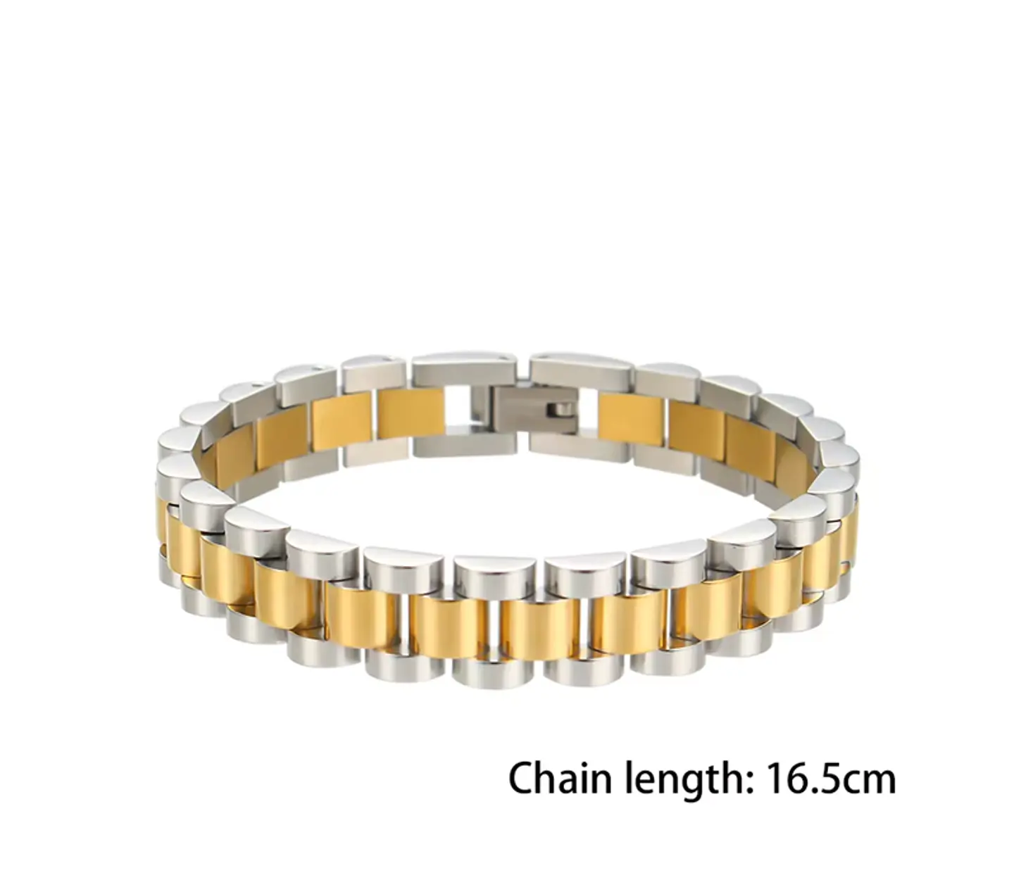Pulsera Eslabones Bicolor Luxury 3