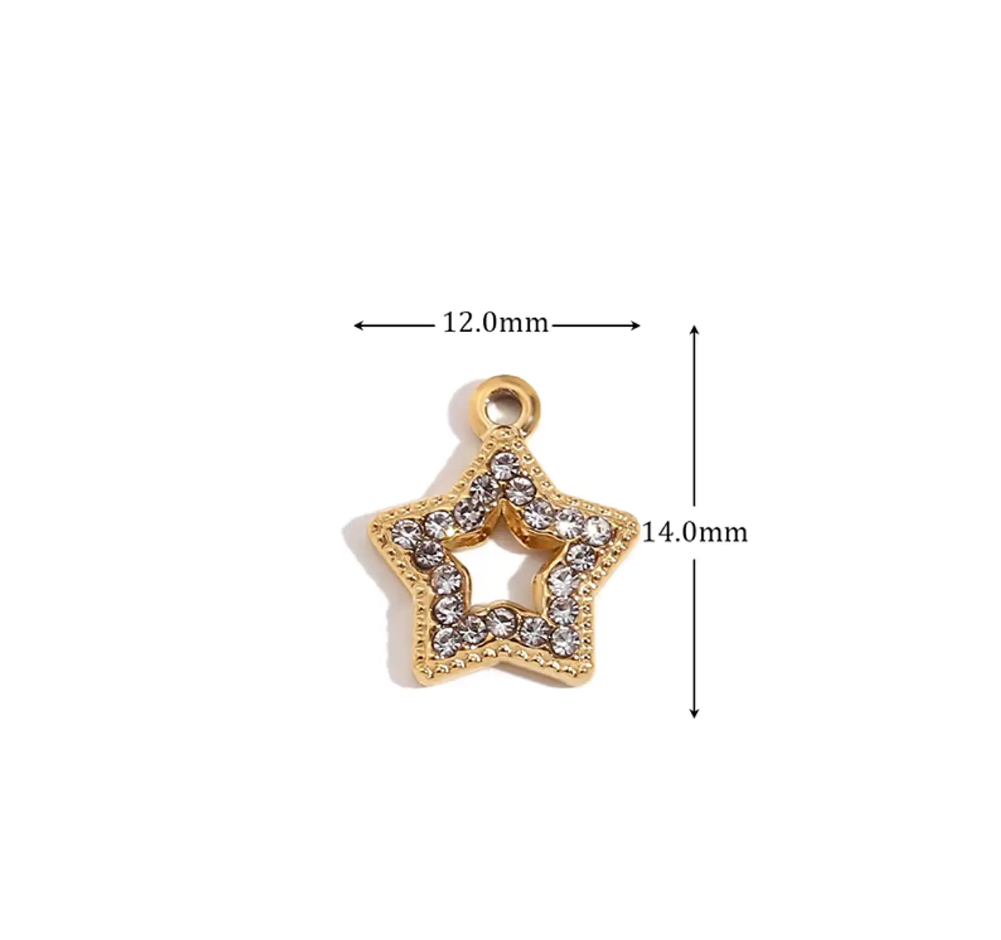 Dije Estrella Cristal Abierta 1
