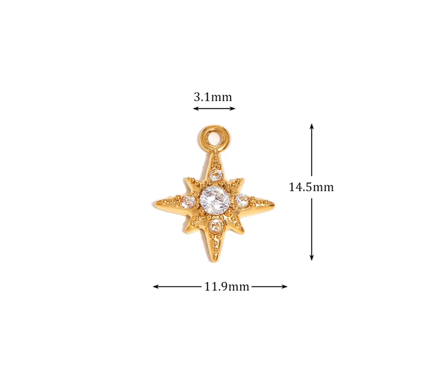 Dije Estrella Polar Cristal 1