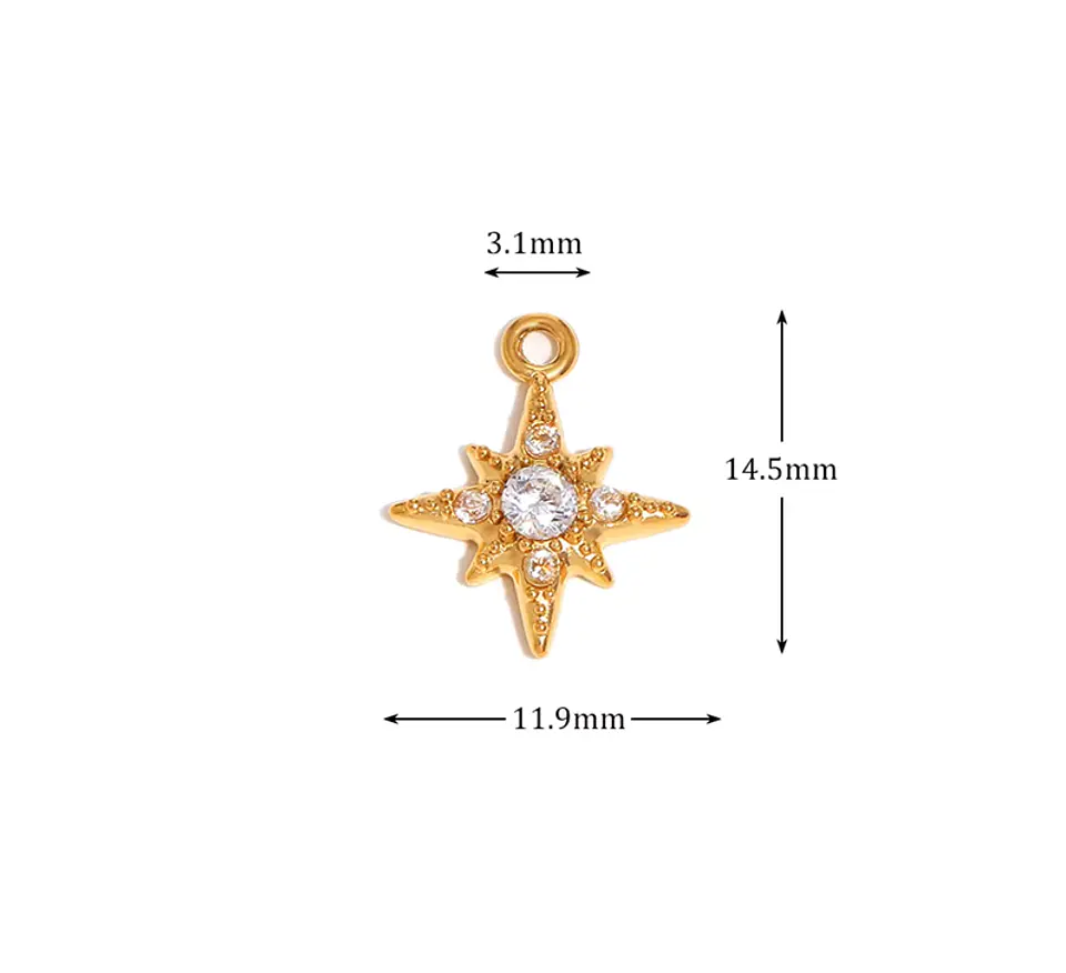 Dije Estrella Polar Cristal 1