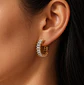 Aros Huggie Eternity Zirconia  - Miniatura 3
