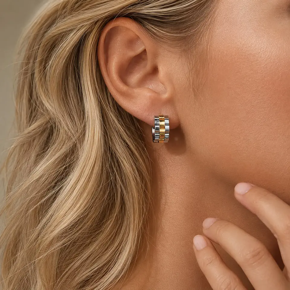 Aros Flor Bicolor 4