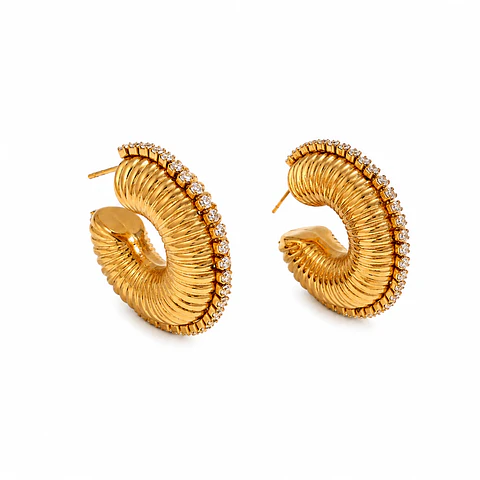 Aros Espiral Zircones