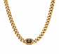 Collar Cadena Cubana Onix Negro - Miniatura 1