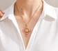 Collar Cruz Virgen Rosa - Miniatura 3
