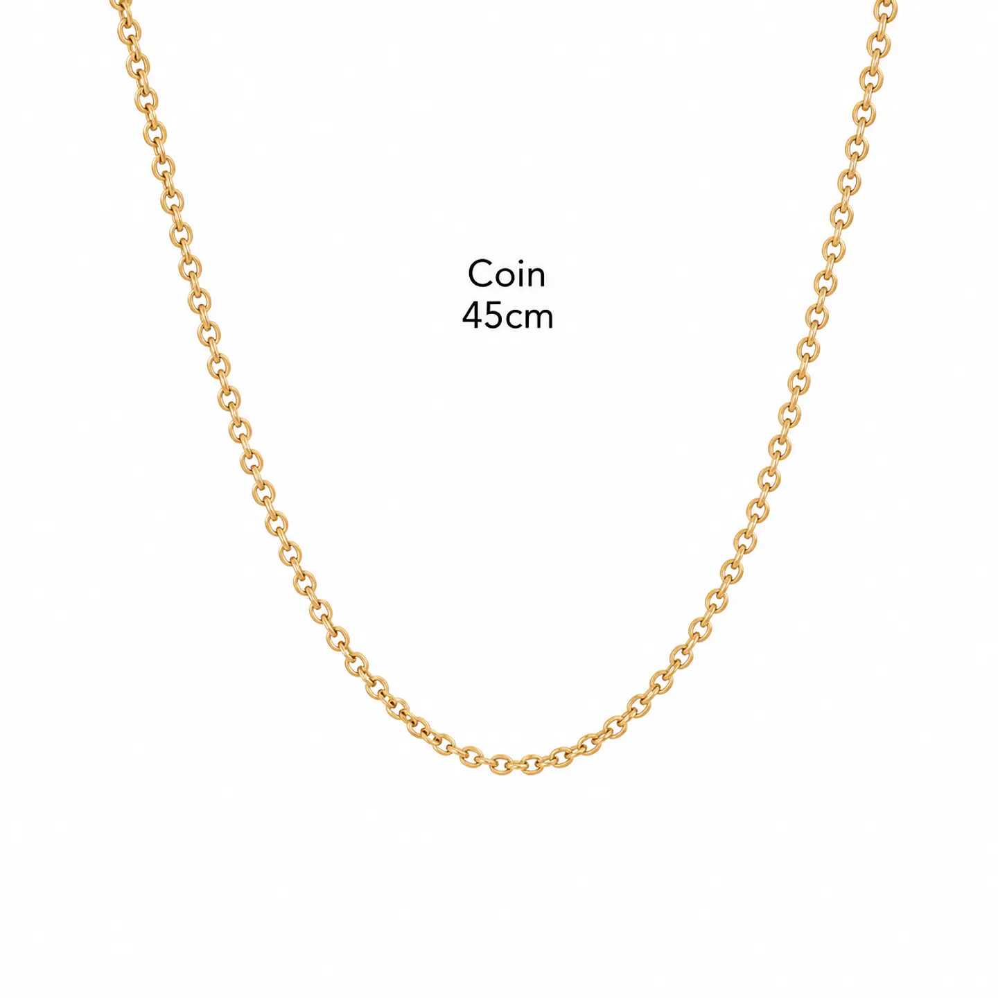 Collar Cadena Clásica Coin 45 y 60 cm 1