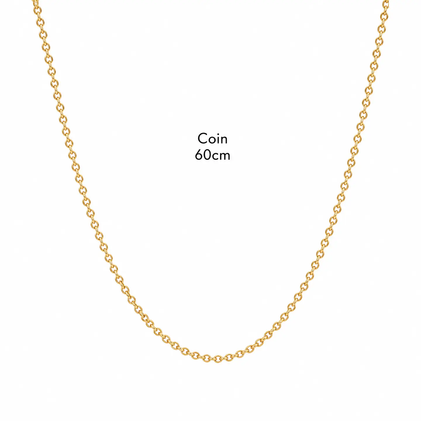 Collar Cadena Clásica Coin 45 y 60 cm 2