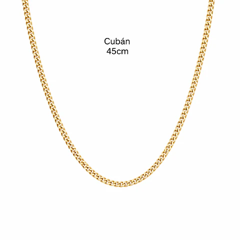 Cadena Cubana Fina de 45 y 60 cm