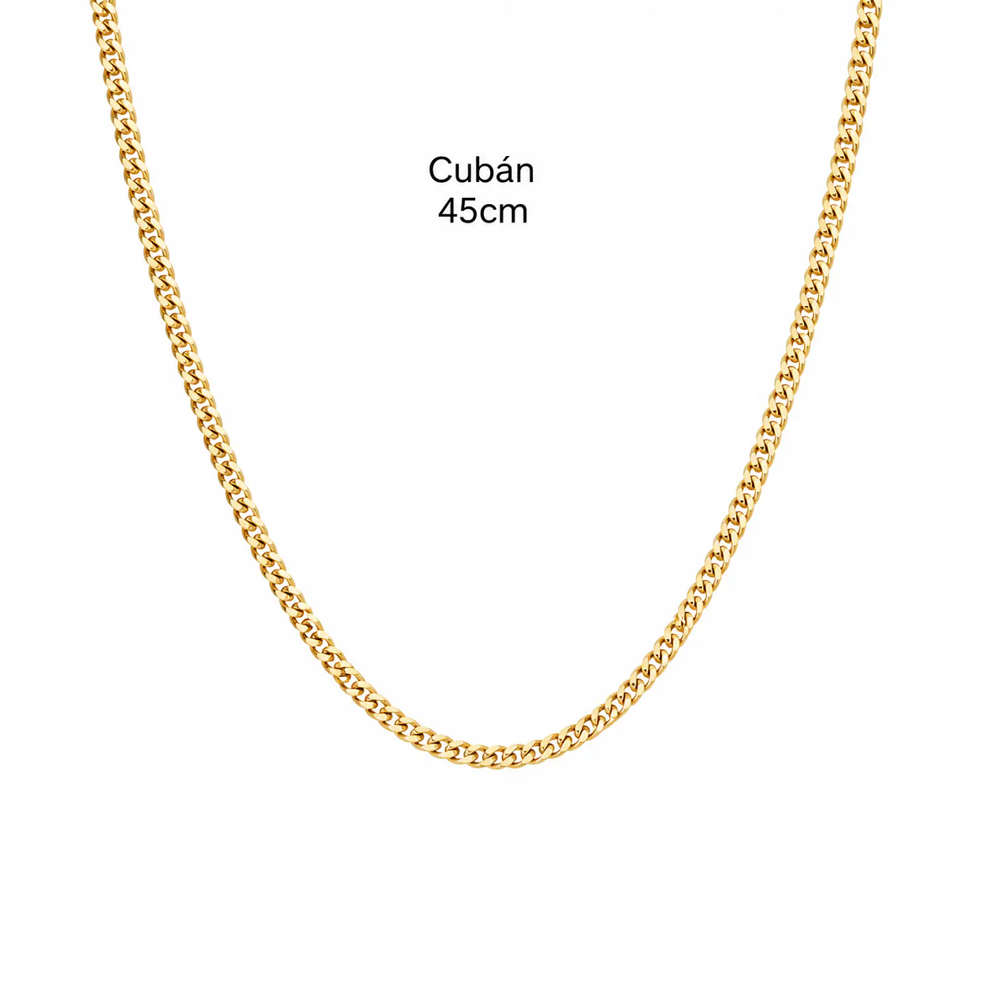 Cadena Cubana Fina de 45 y 60 cm 1