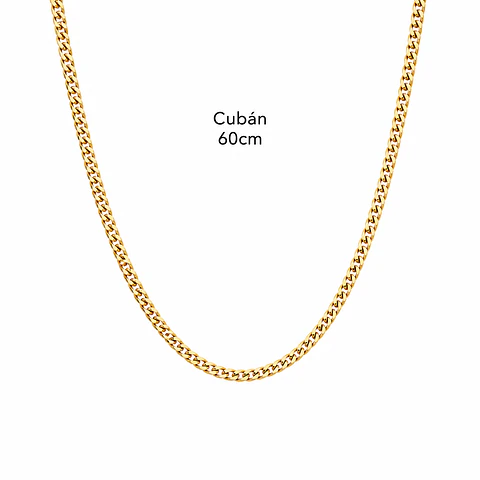 Cadena Cubana Fina de 45 y 60 cm