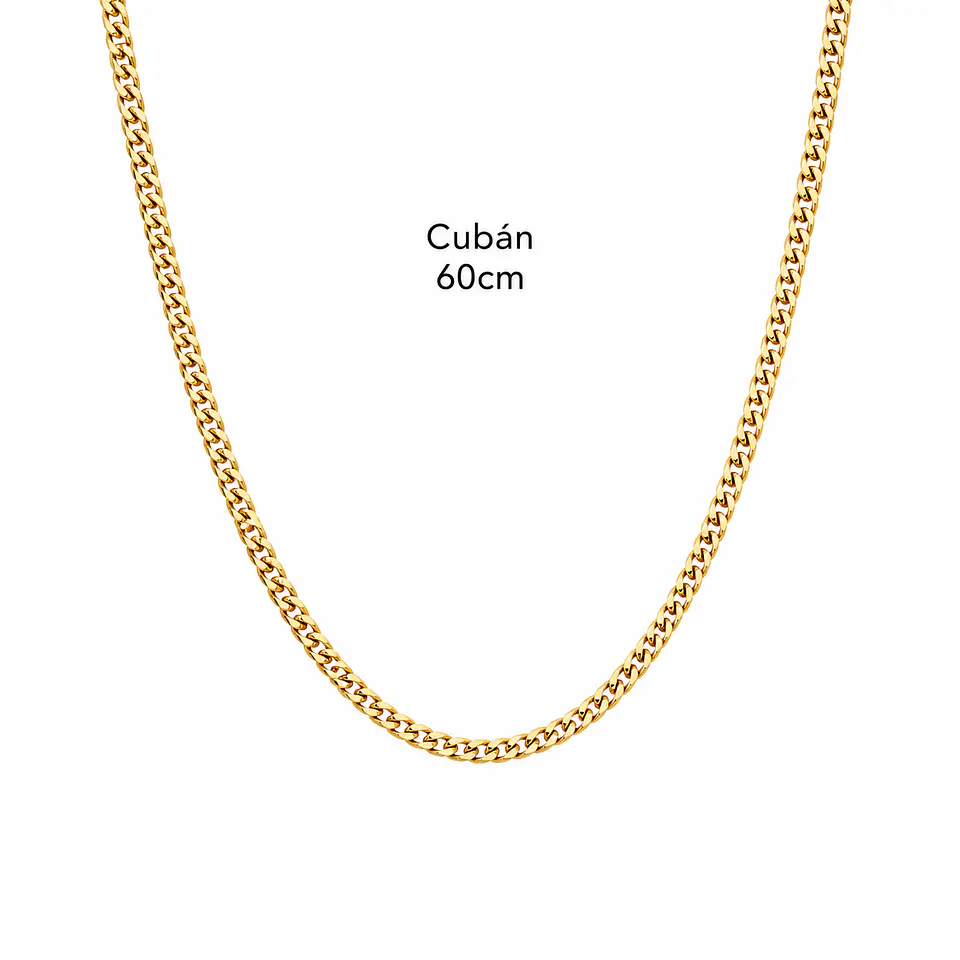 Cadena Cubana Fina de 45 y 60 cm 2