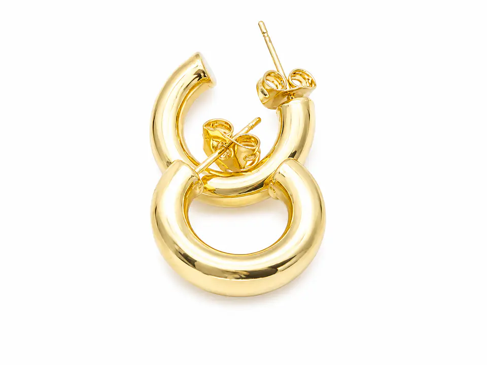 Aros Doble Argolla Bold 1