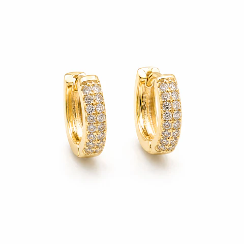 Aros Mini Argolla Pavé