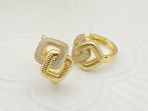 Aros Cuadrados Glam