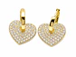 Aros Corazón Pavé Colgante - Miniatura 2