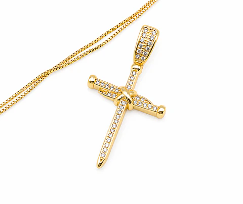 Collar Cruz Pavé