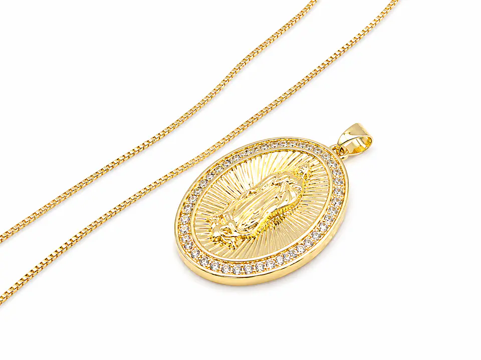 Collar Virgen Milagrosa Oval 1