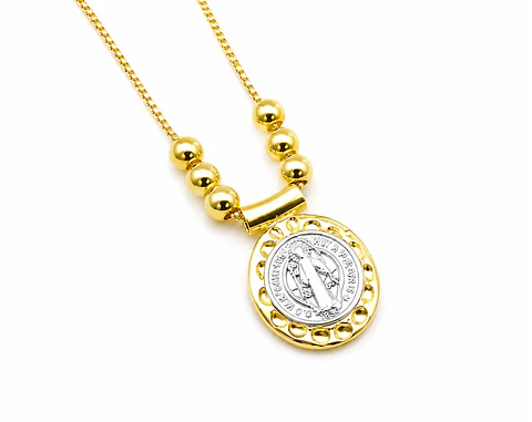 Collar Medalla San Benito 