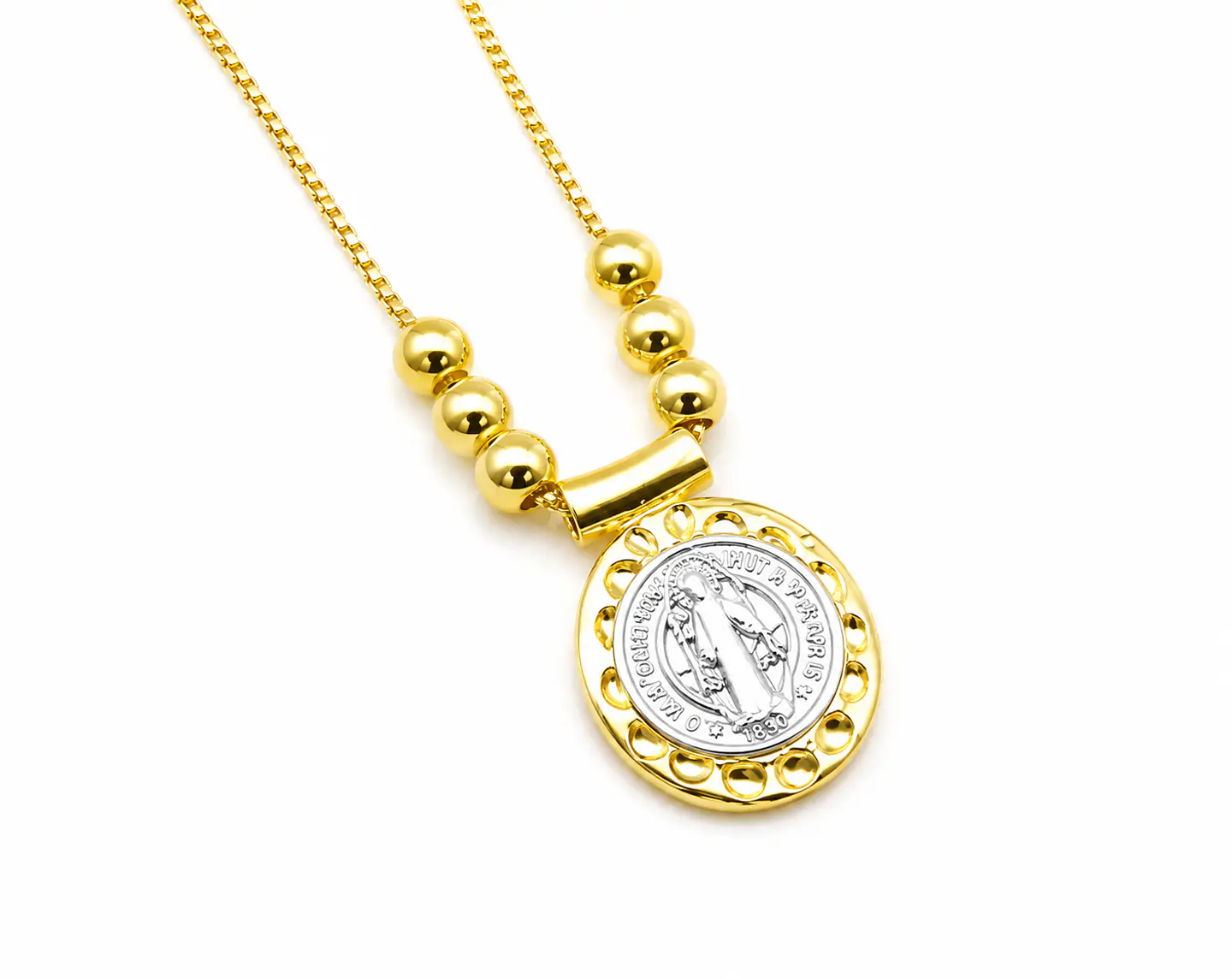 Collar Medalla San Benito  1