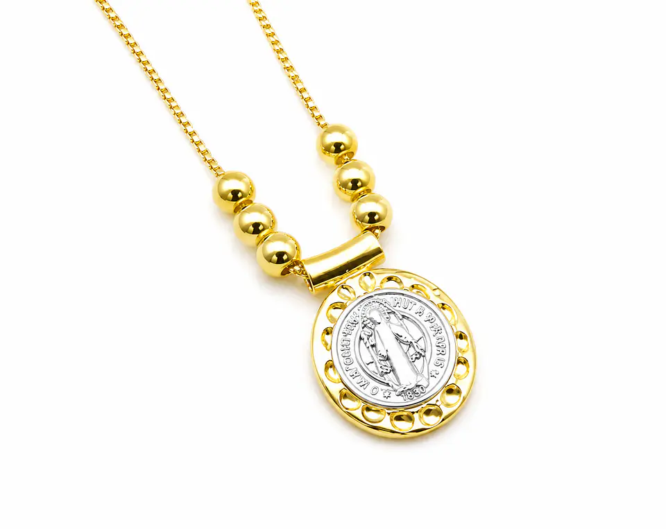 Collar Medalla San Benito  1