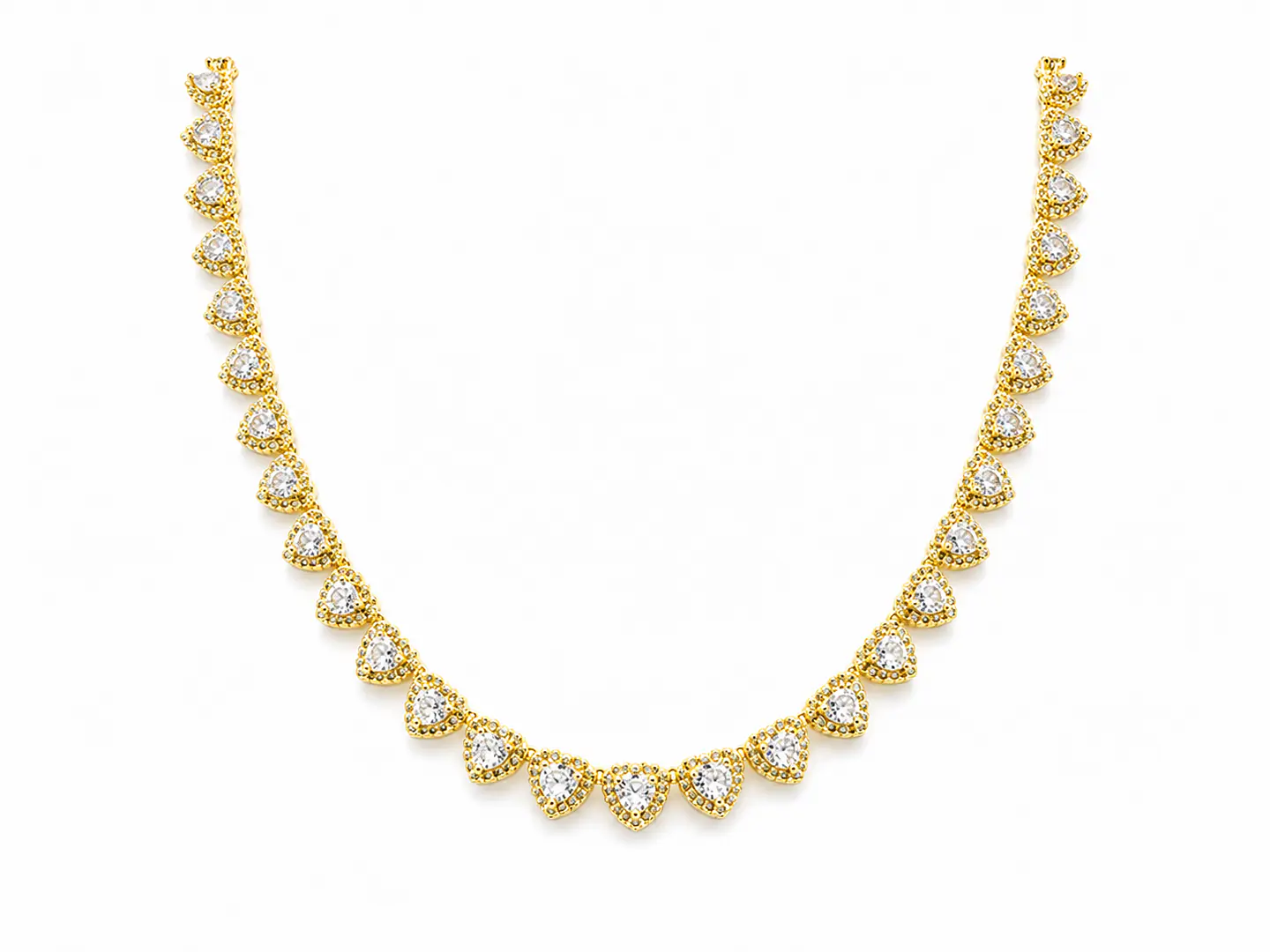 Collar Corazones de Cristal 1