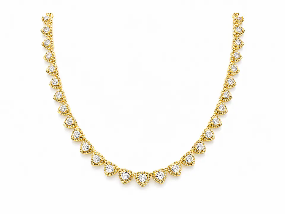 Collar Corazones de Cristal 1