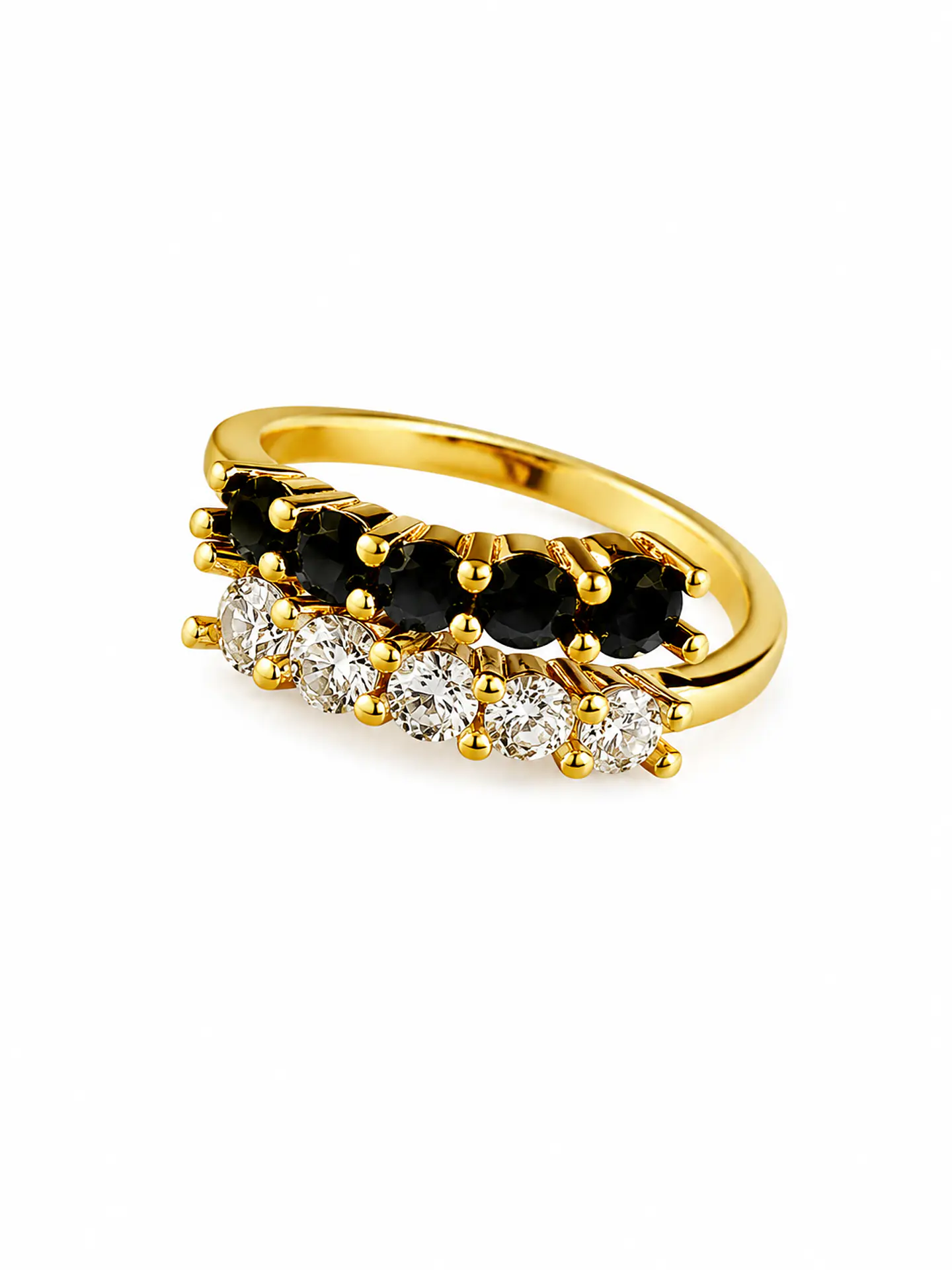 Anillo Doble Cristales 1