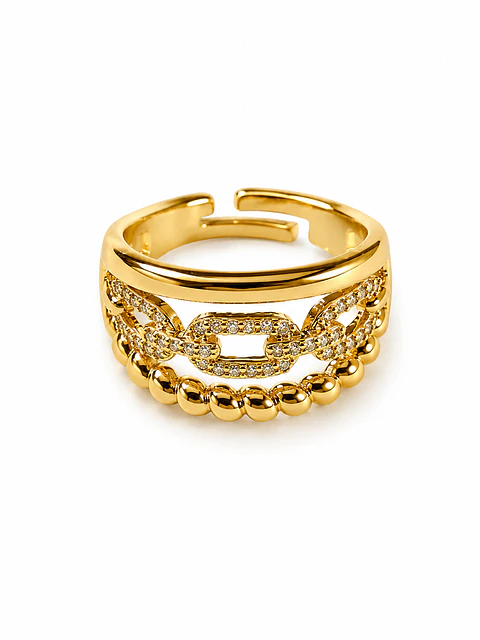 Anillo Cadena Dorada