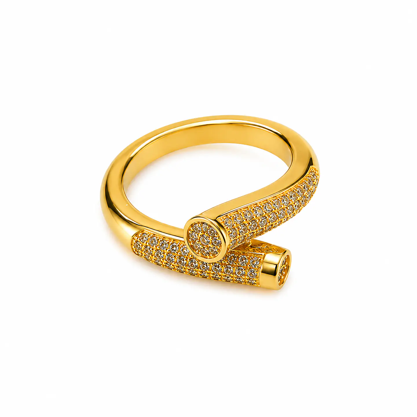Anillo Cruzado Pavé 1