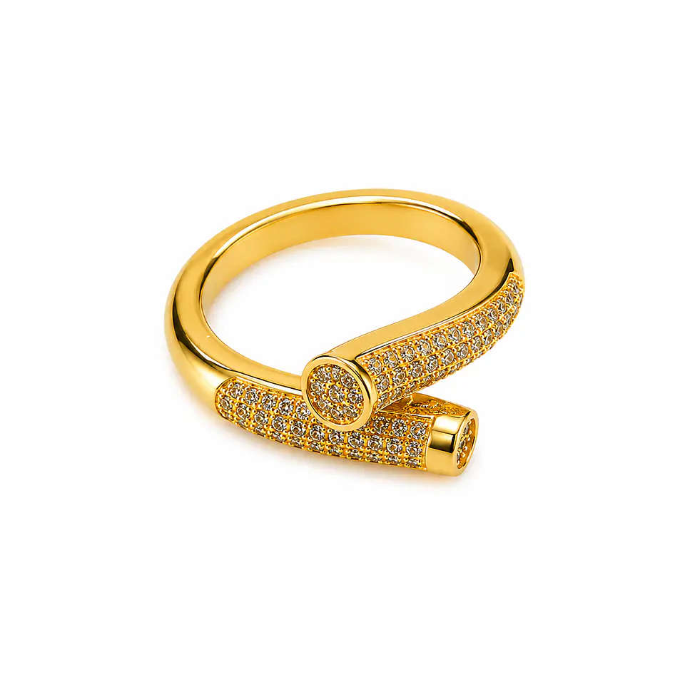 Anillo Cruzado Pavé 1