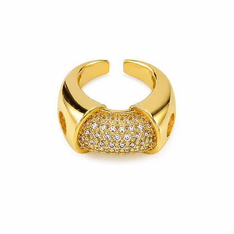 Anillo Barra Pavé