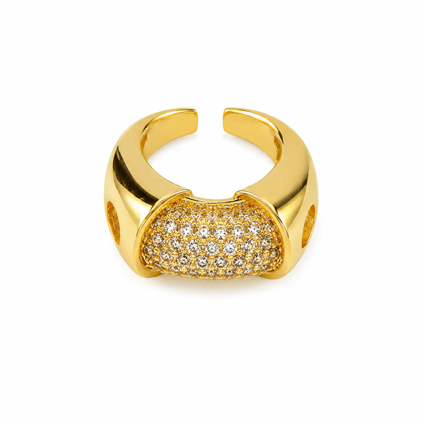 Anillo Barra Pavé 1