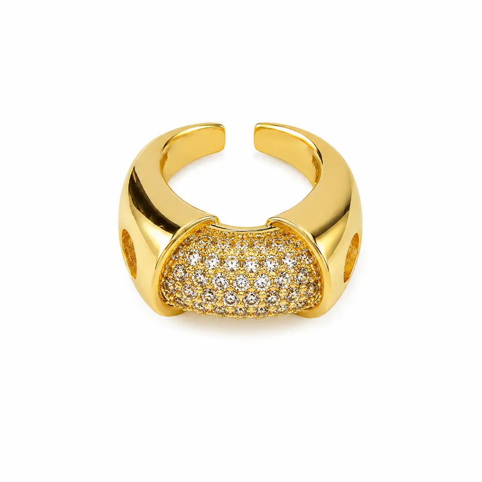 Anillo Barra Pavé 1