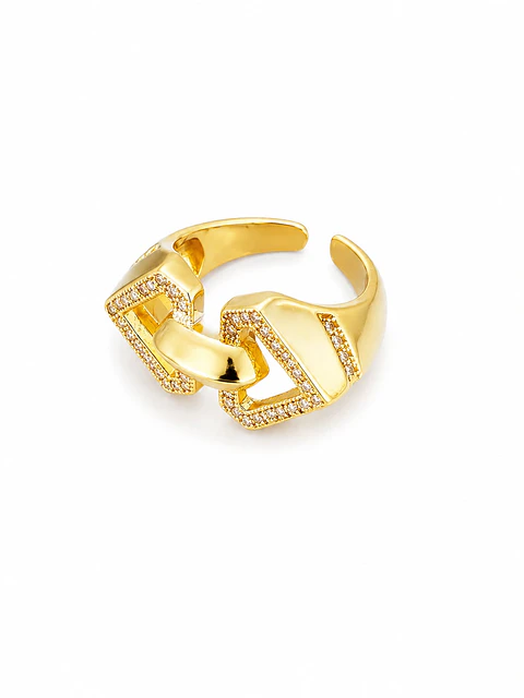 Anillo Flechas Pavé