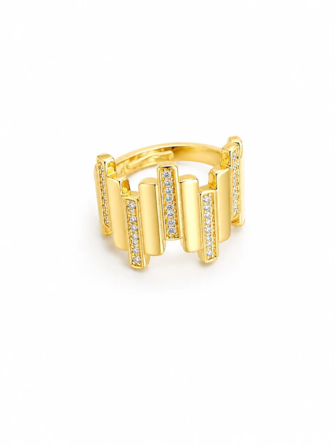 Anillo Columnas Doradas