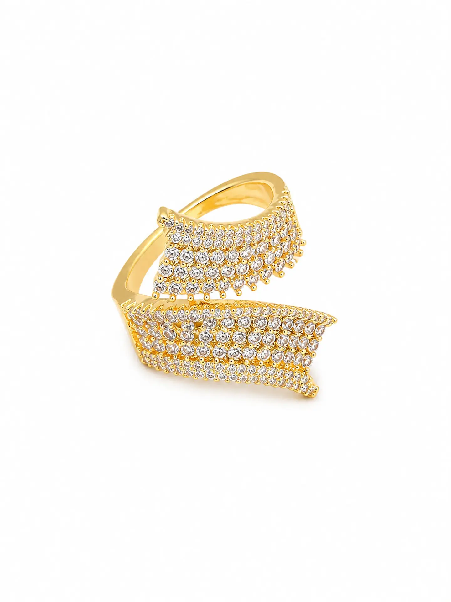 Anillo Doble Ala Pavé 1