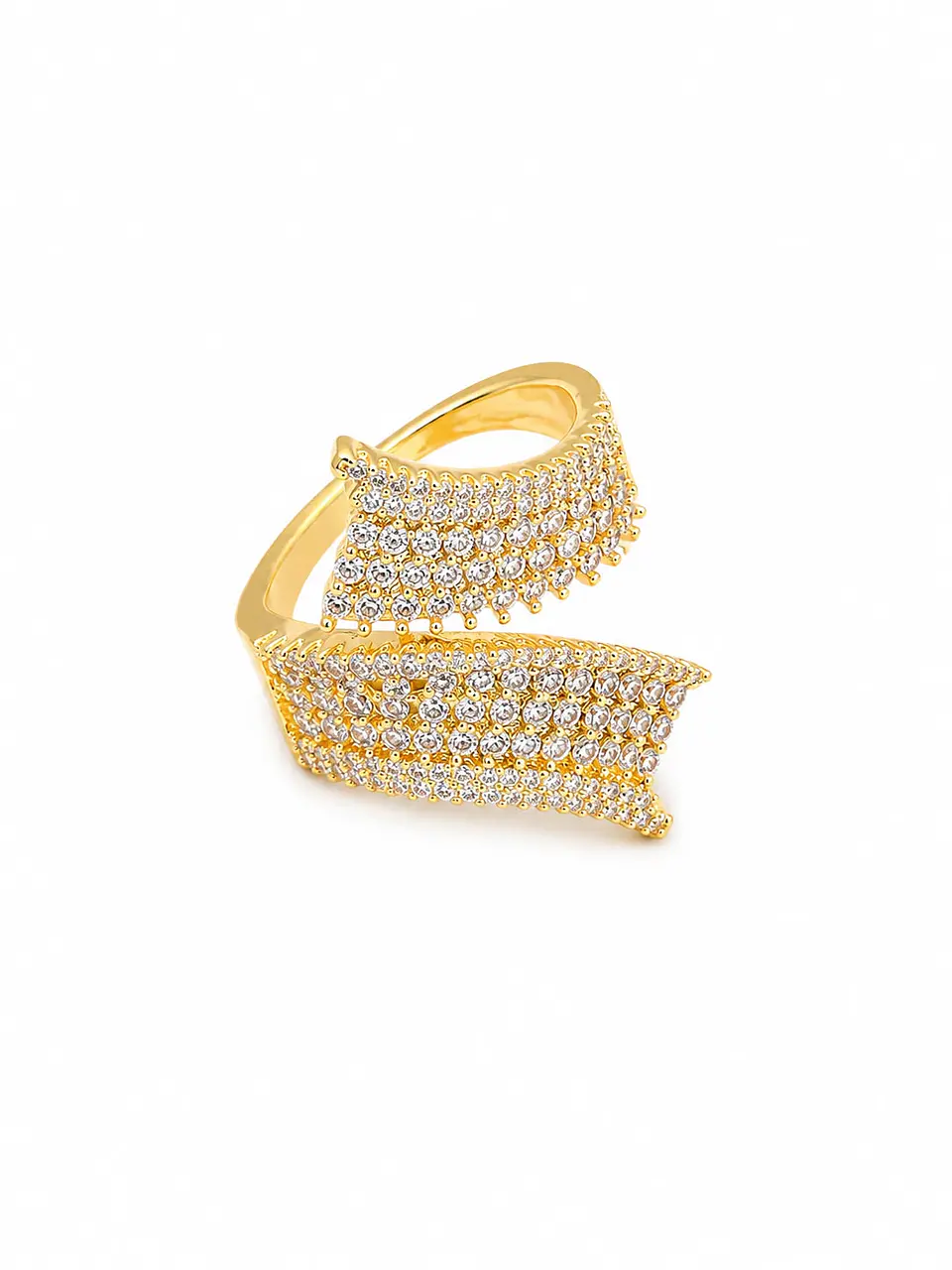 Anillo Doble Ala Pavé 1