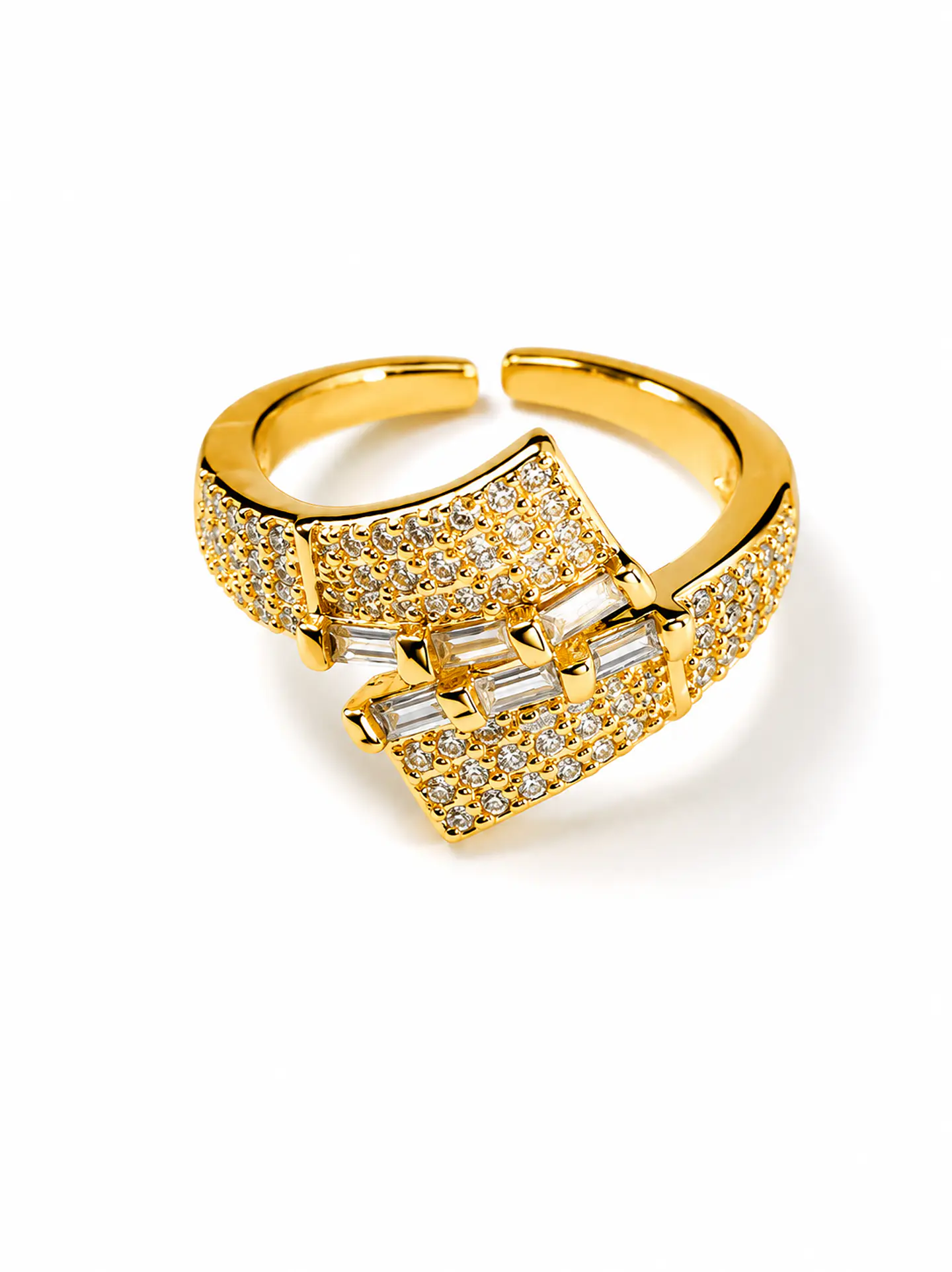 Anillo Triple Pavé 1