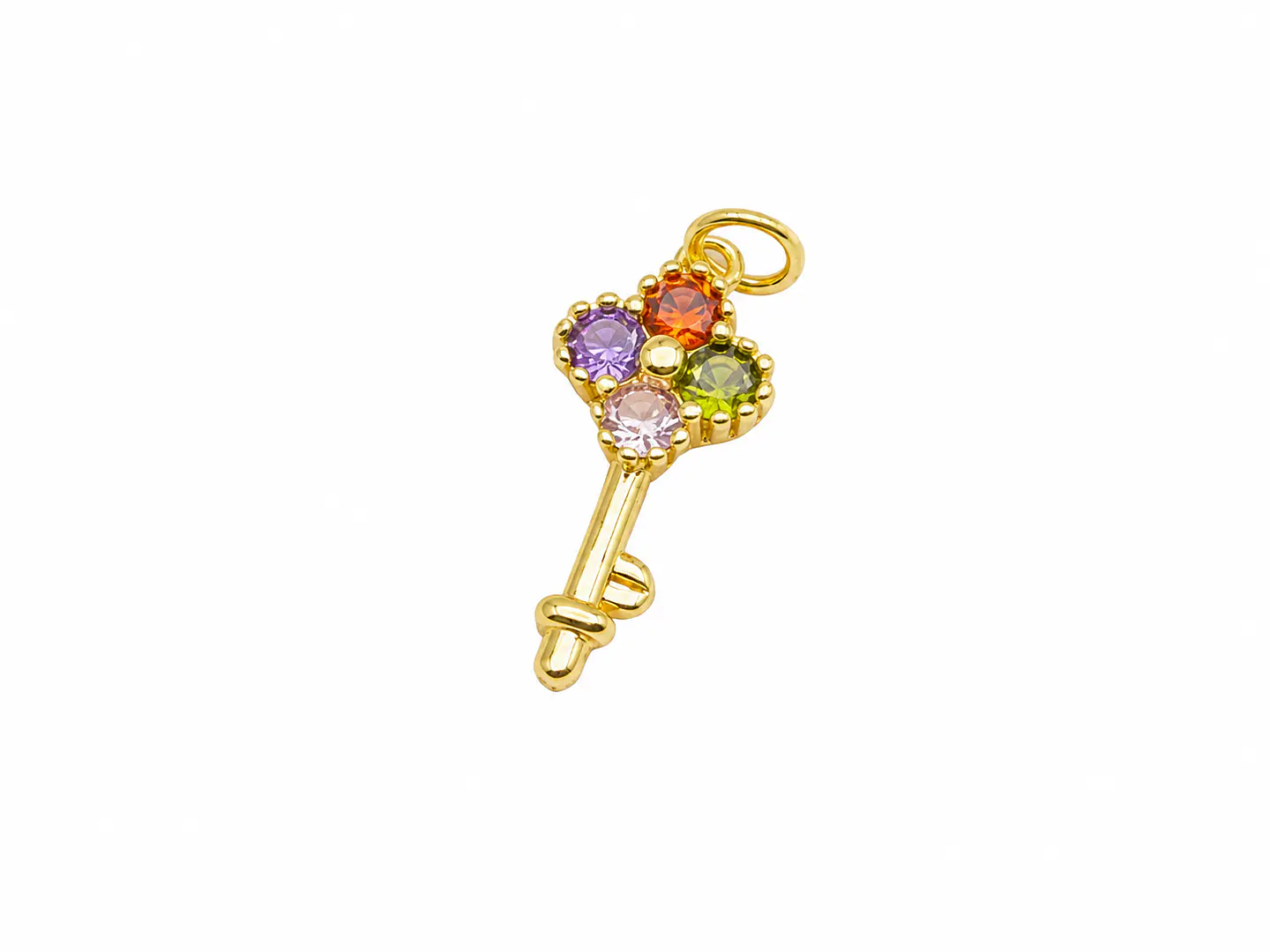 Dije Llave Cristales Multicolor 1