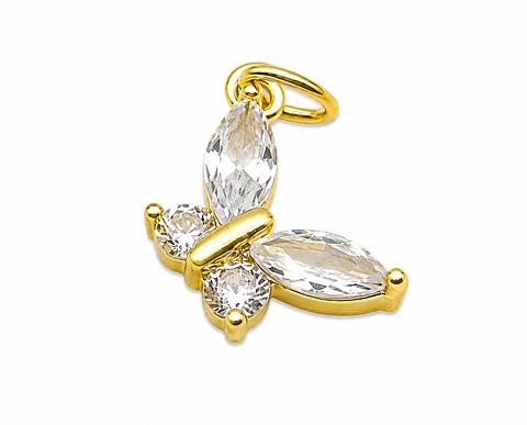 Dije Mariposa Cristal