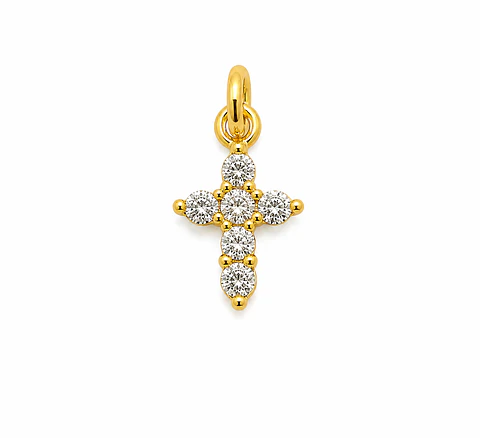 Dije Cruz Mini Brillante