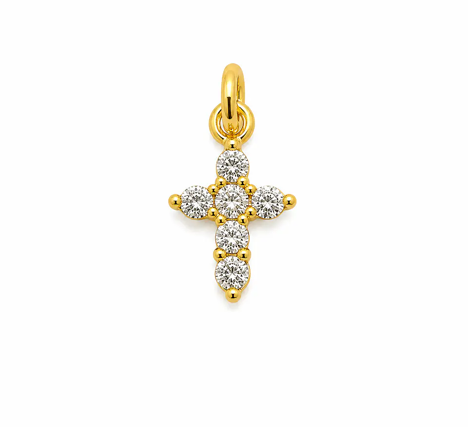 Dije Cruz Mini Brillante 1
