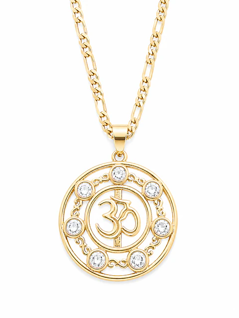 Collar Om Blanco