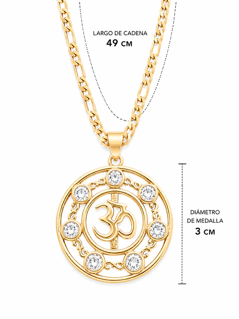 Collar Om Blanco