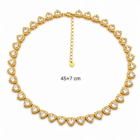 Collar Corazón Cristal