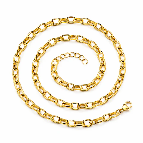 Collar Eslabones Alternados